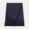 Natural Baby Alpaca Maxi-Scarf with Fringes